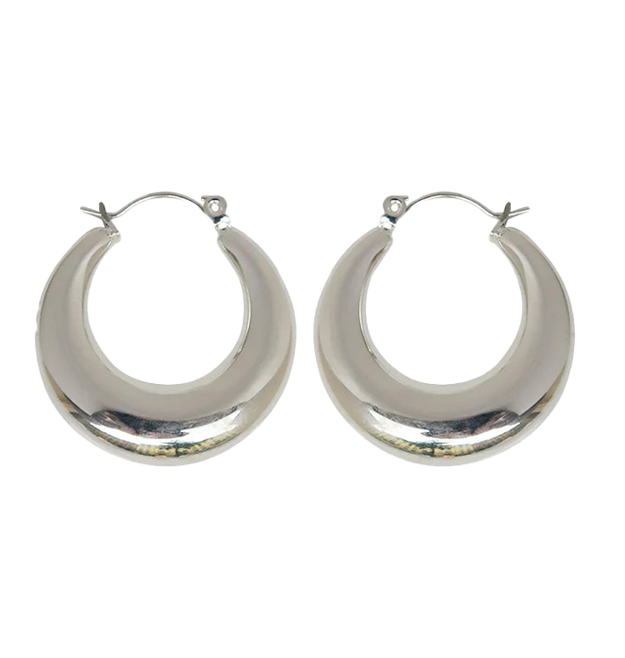 Polly Hoops - Silver