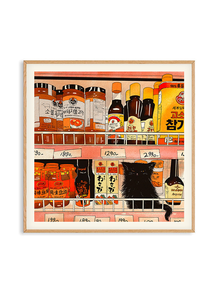 [PSTR Studio] アートポスター Bodega Cat Chili Enikő Eged - Bodega Cat Chili | PSTR studio