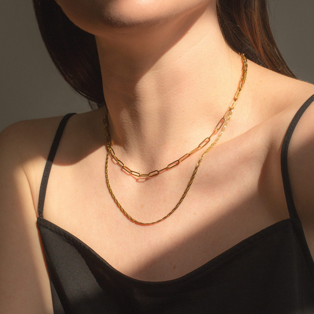 Considered Layered Necklace - Gold