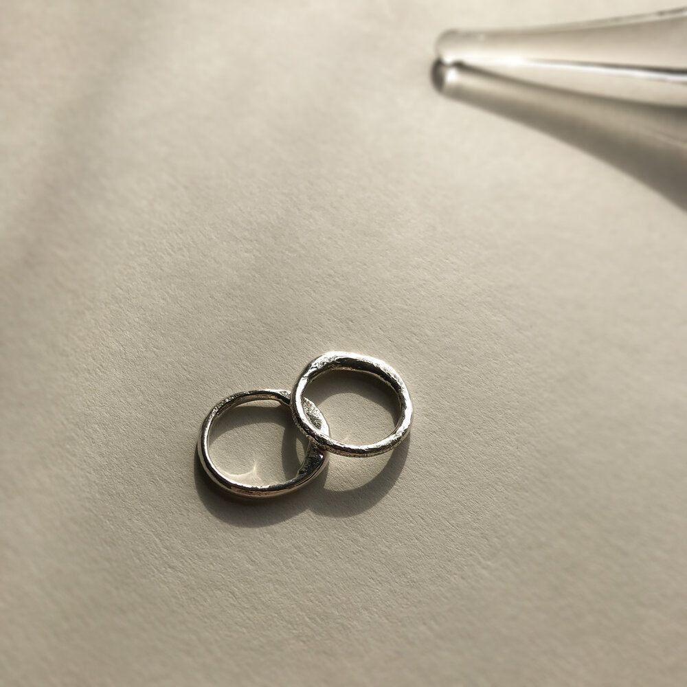 Molten Ring - Polished Silver