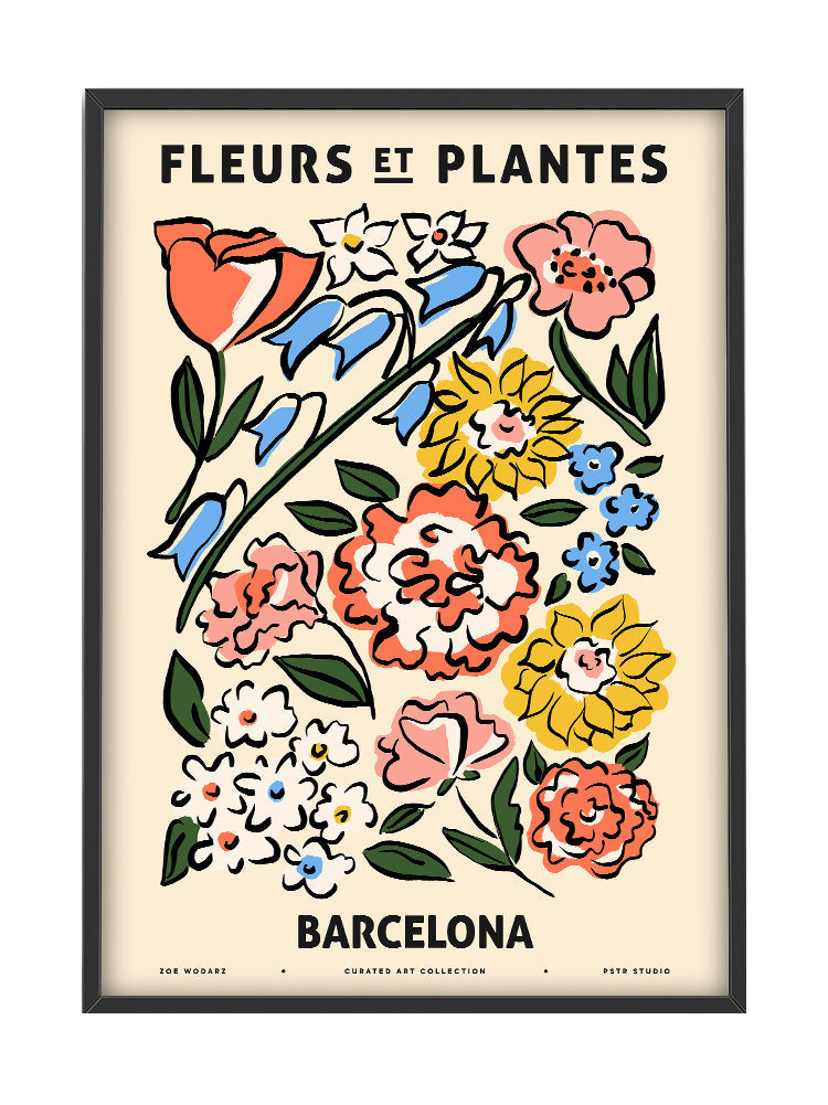 fleurs et plantes poster Fleurs et Plantes Barcelona Poster