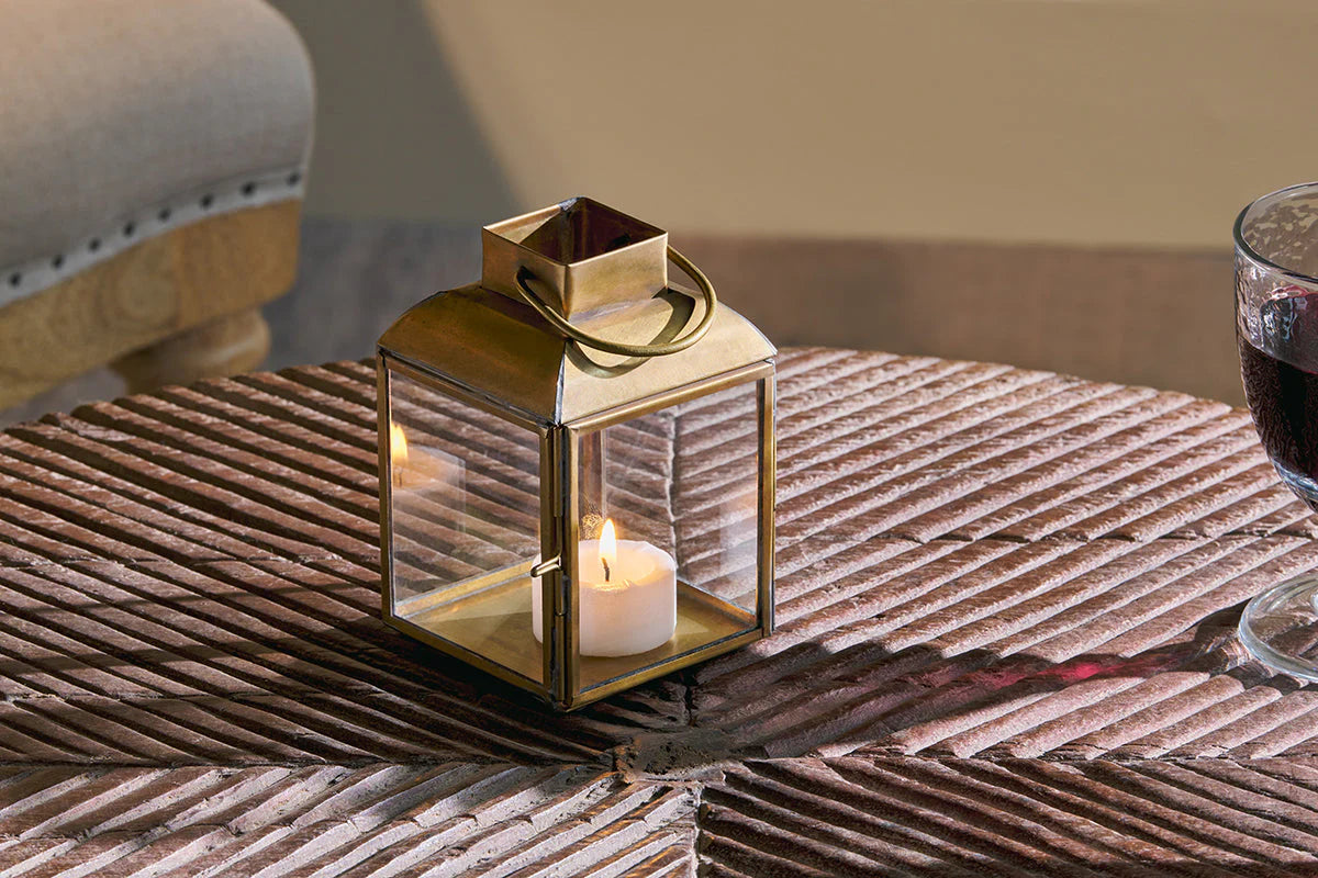 Maro Brass Lantern Small