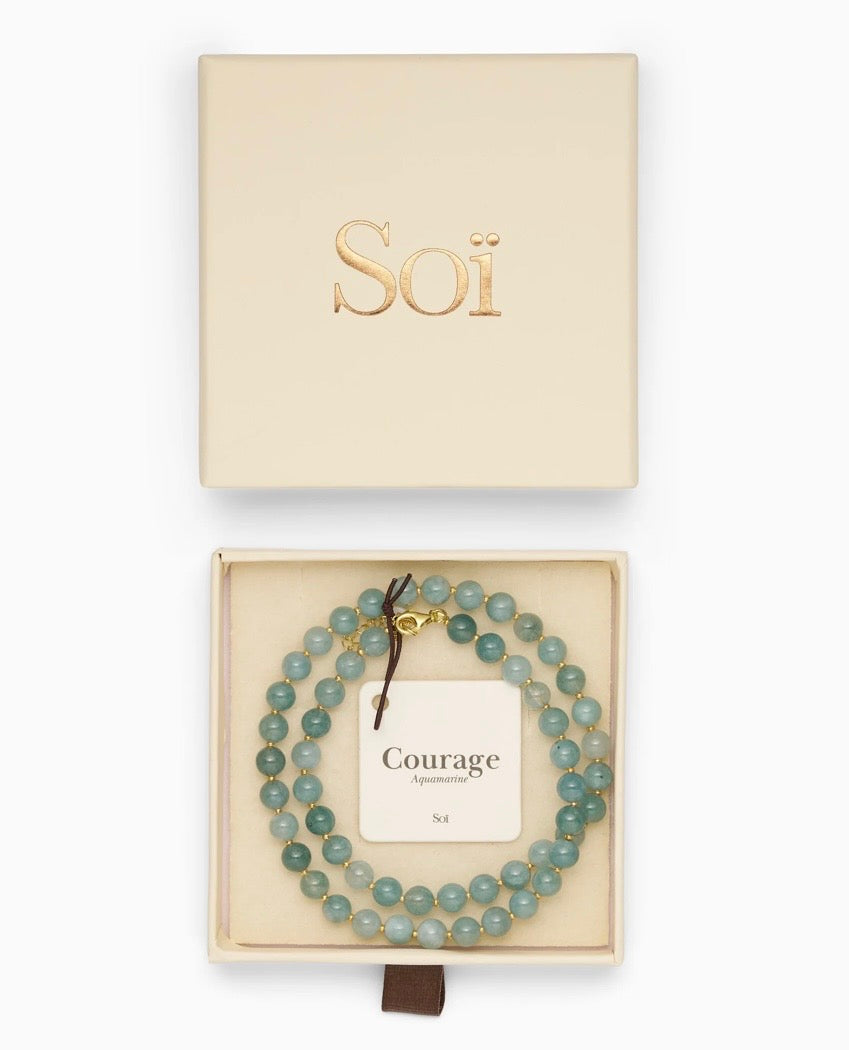 Hailey Aquamarine Necklace