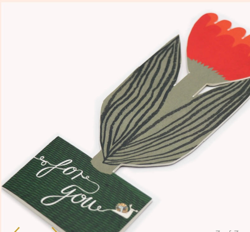 Red Tulip For You Card