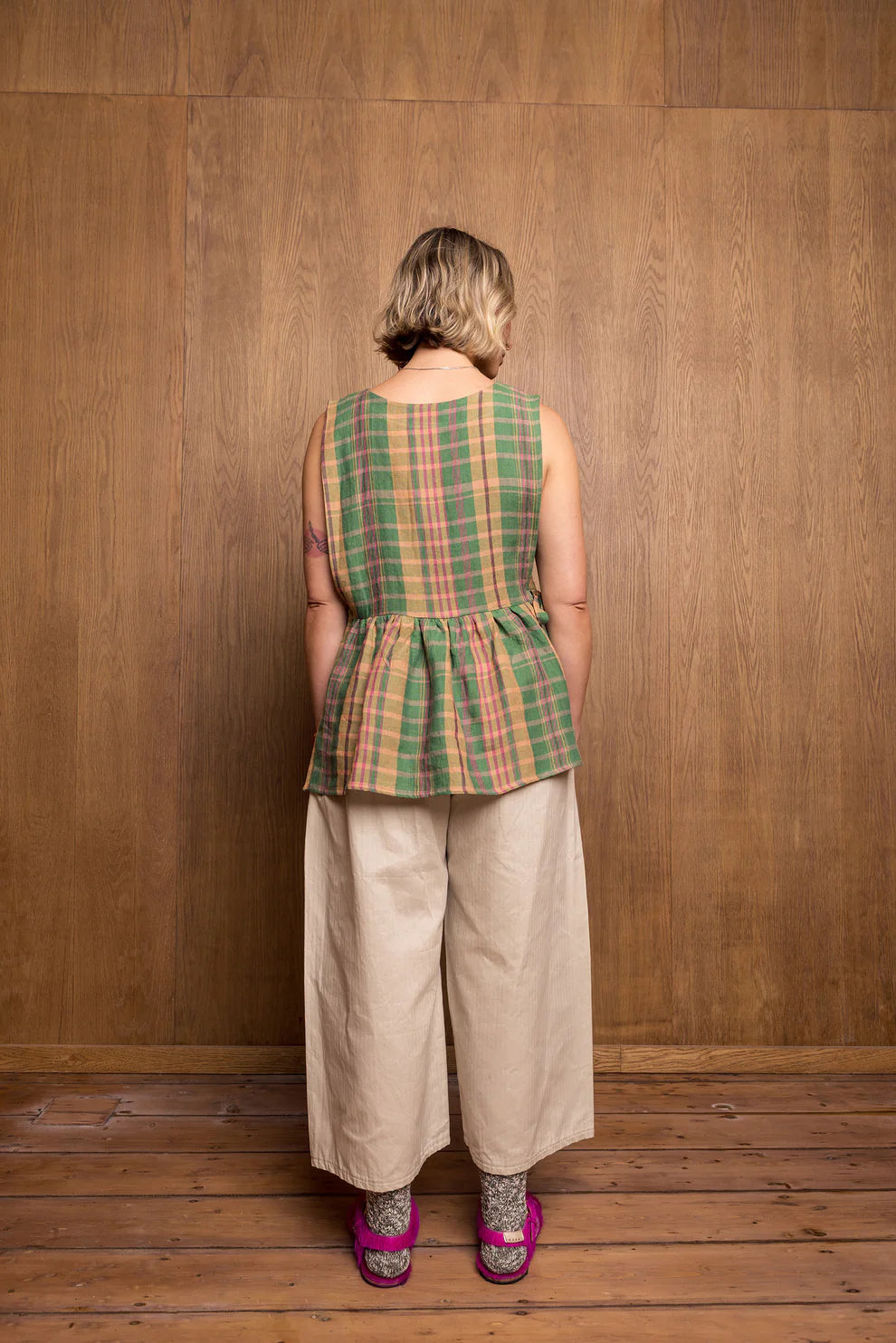 Pinafore Vest in Green
