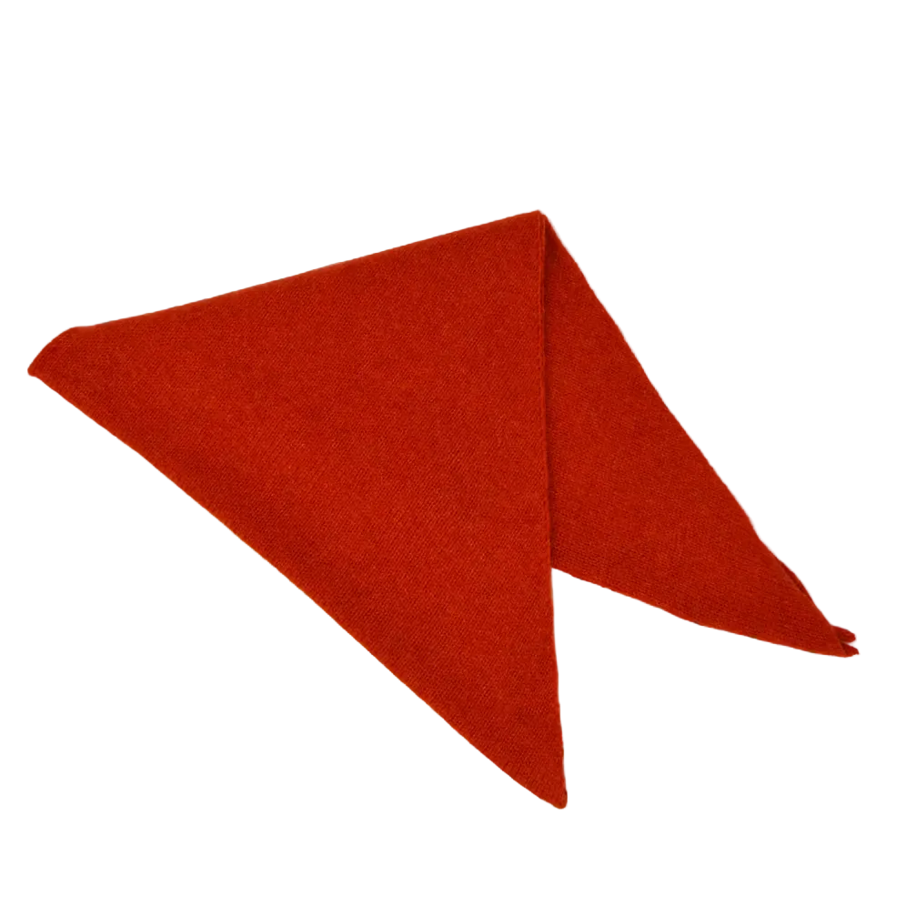 Triangle Neck Scarf - Spicy Orange