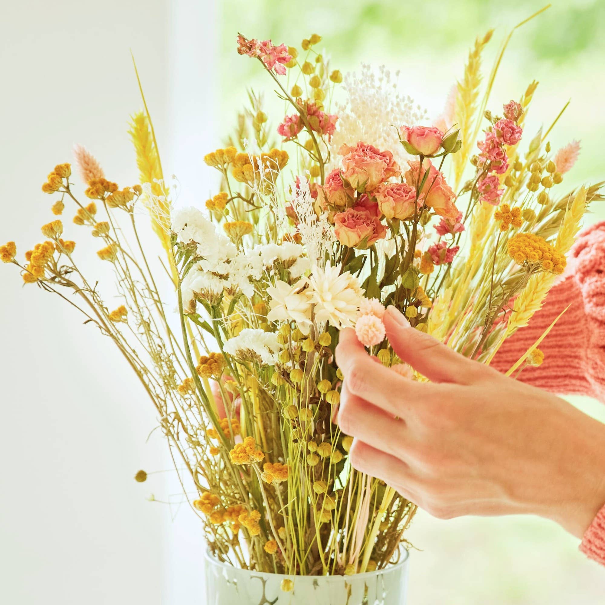Dried Flowers - Field Bouquet Pink Lemonade
