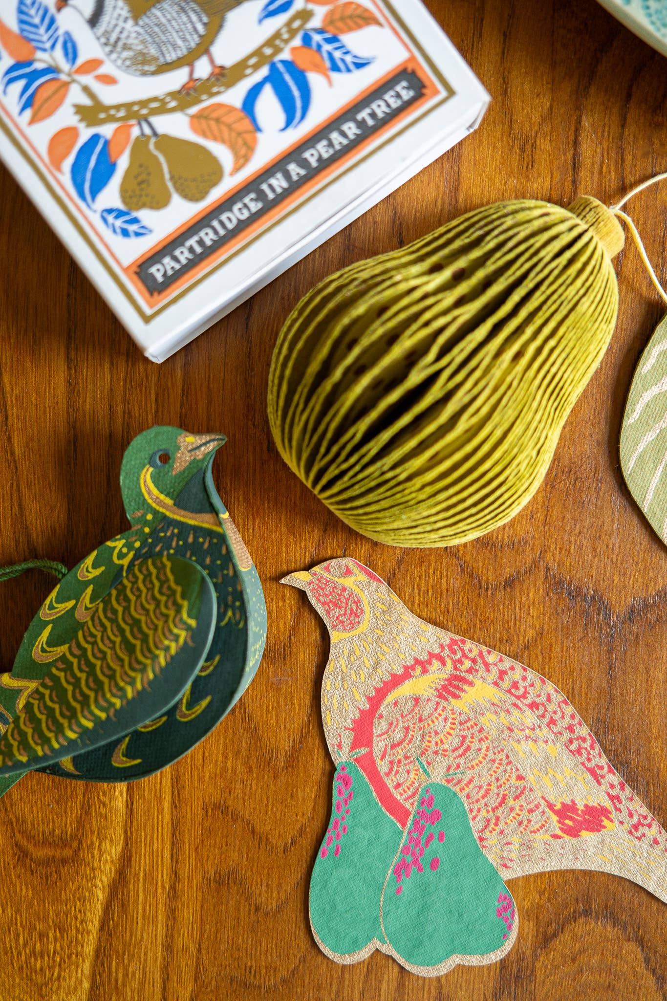 Pear Honeycomb Ornament