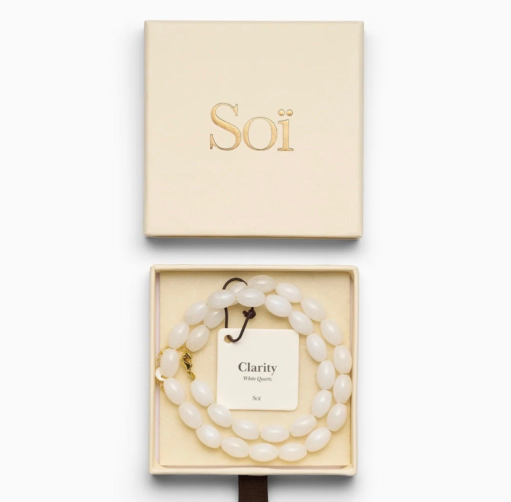 Noelle White Quartz Necklace