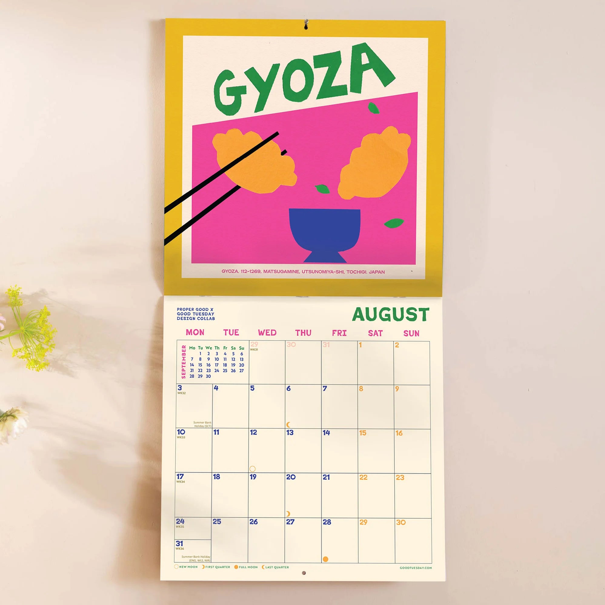 Dishes Around the World Calendar 2026