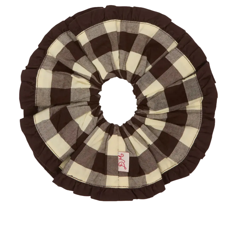 Frill Edged Scrunchie - Butter