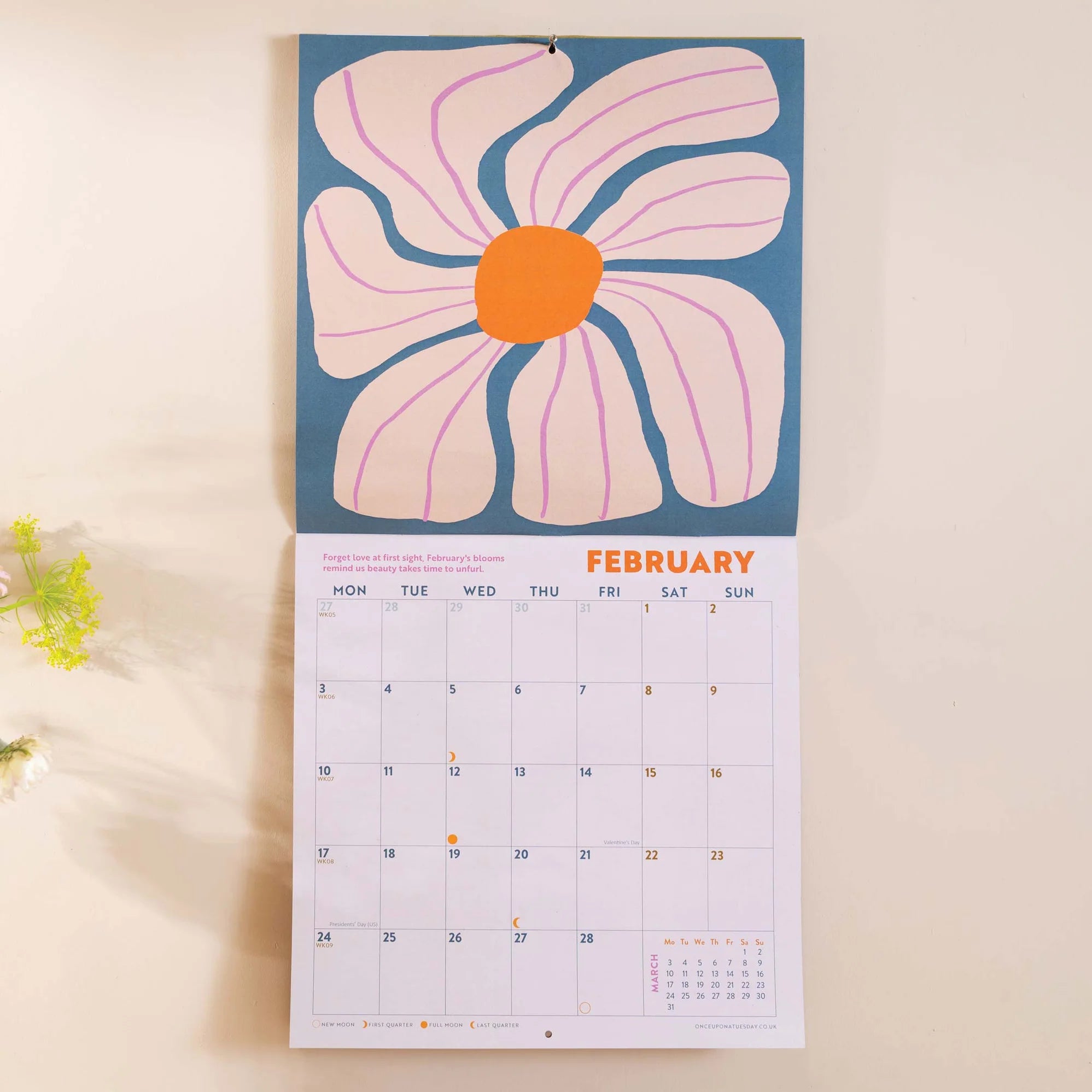 Floral Calendar - Les Fleurs Calendar 2026