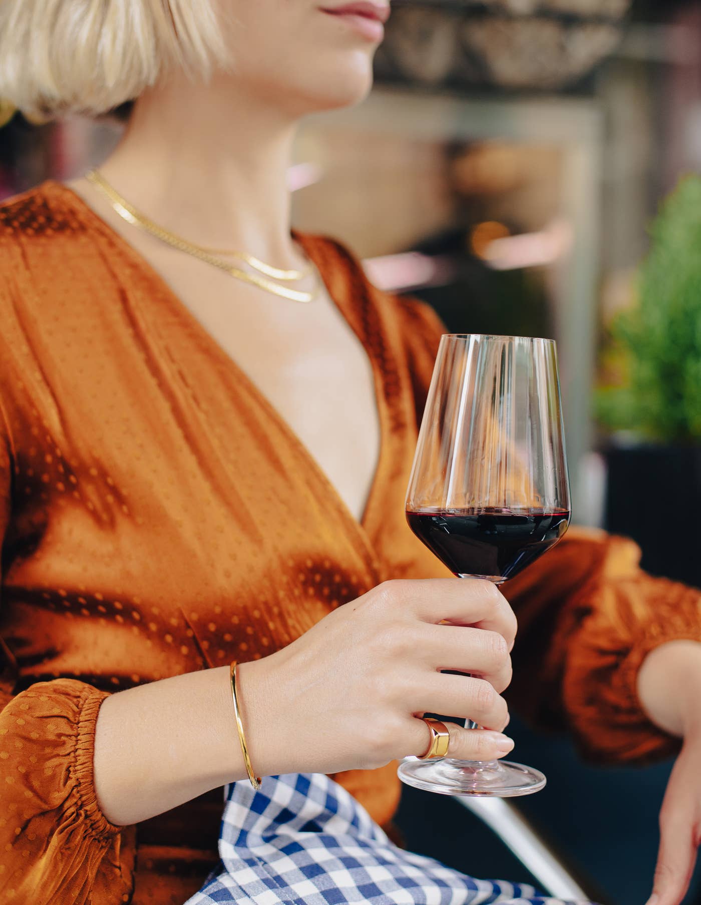 Minimal Gold Bangle, Waterproof