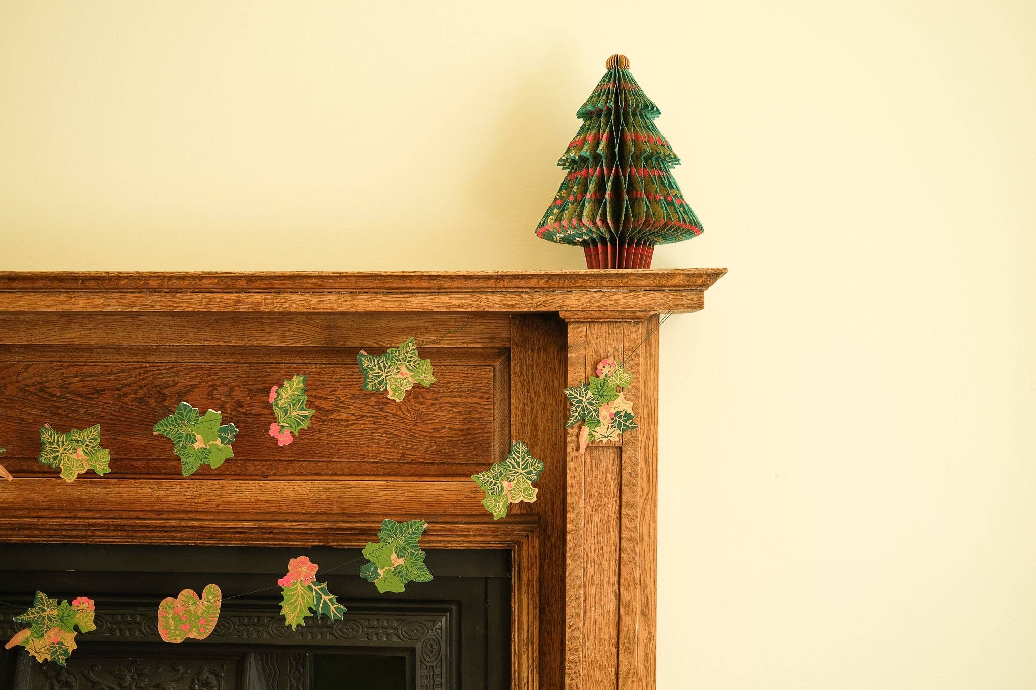 Holly and Ivy Sewn Garland