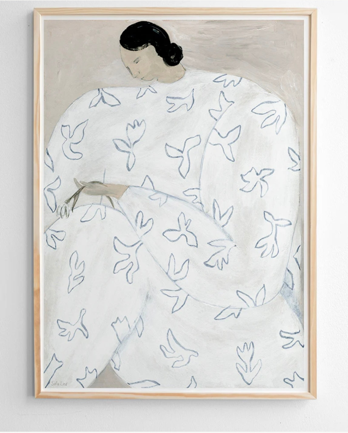 White Flowers Poster