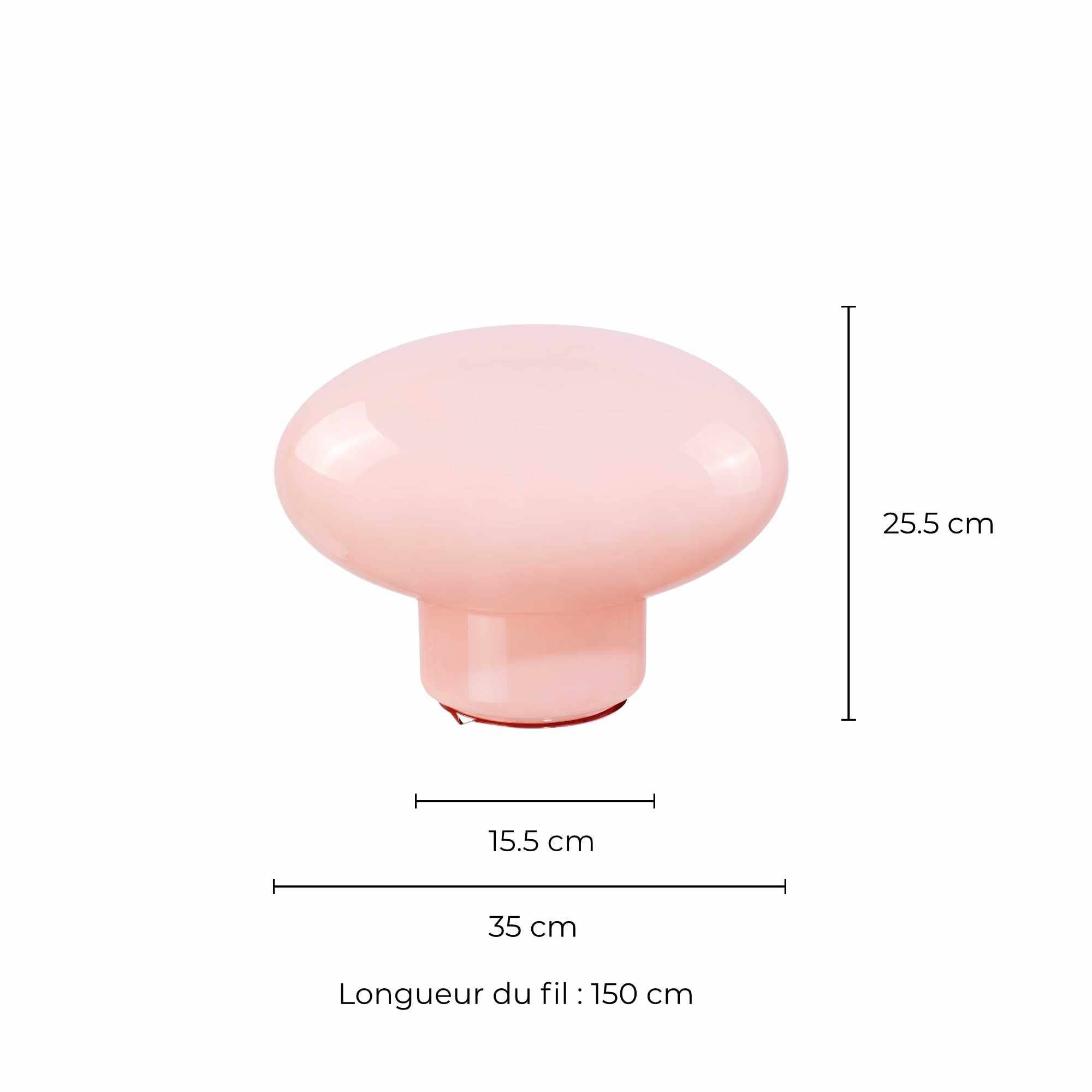 XXL Ovalie Coloured Glass Lamp