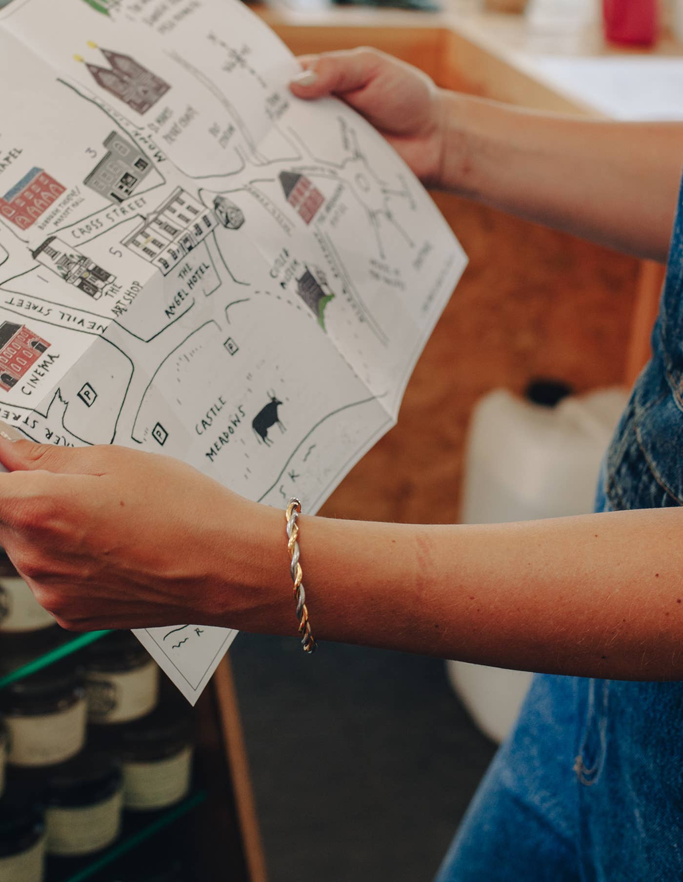 Twist Cuff Bangle - Two Tone