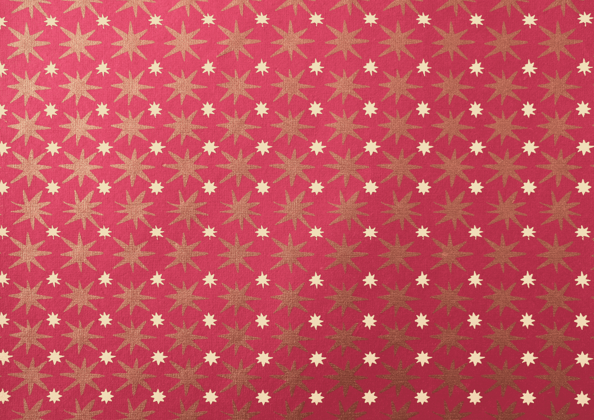Festive Gift Wrap in Copper Sky