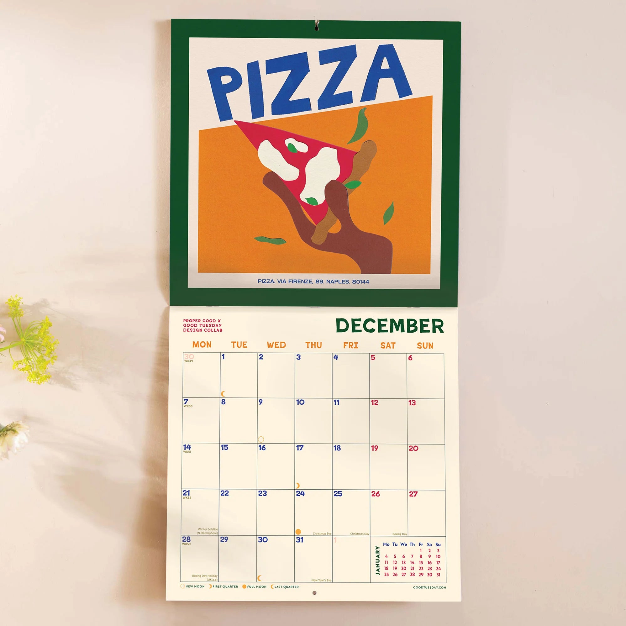 Dishes Around the World Calendar 2026