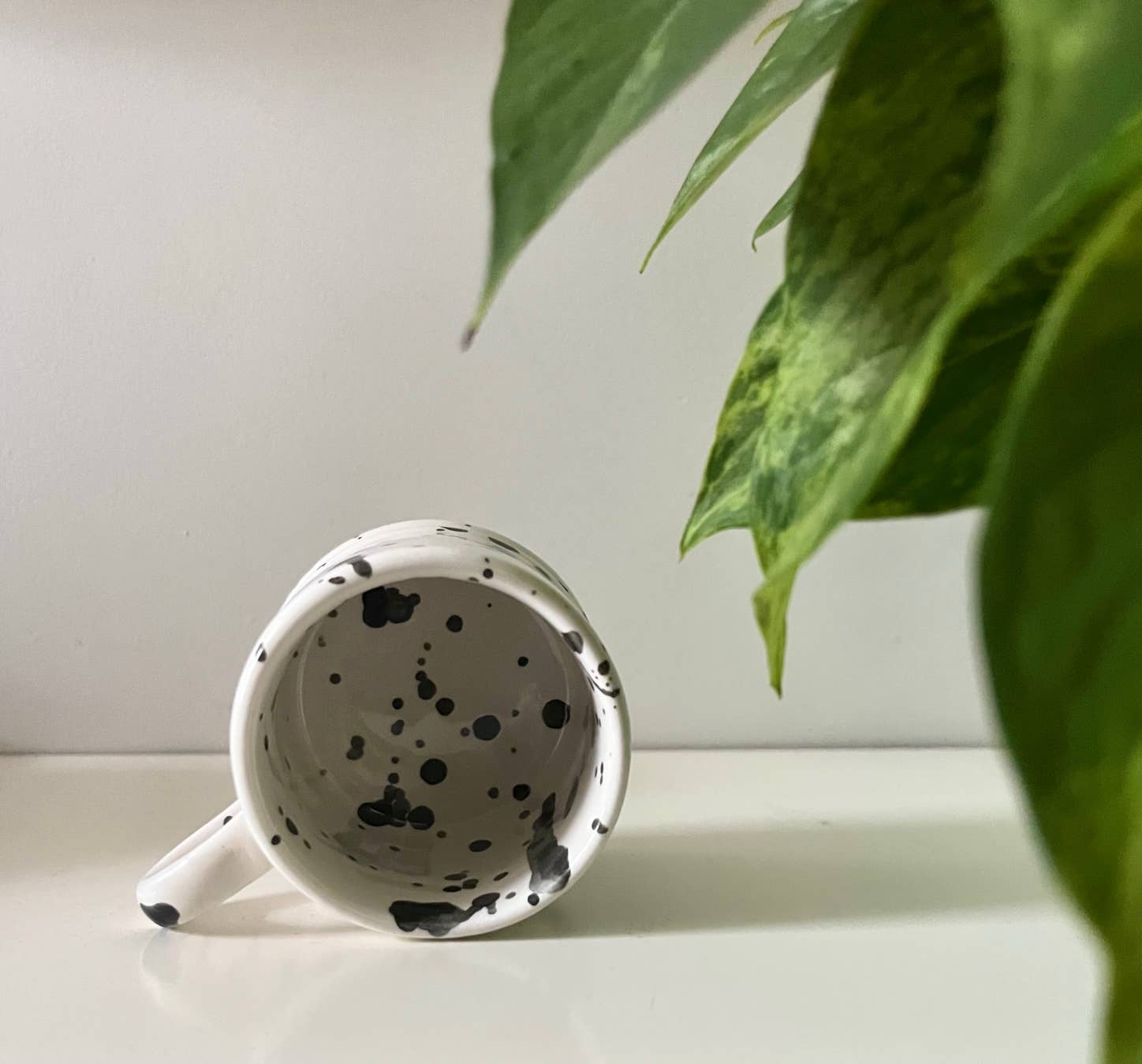 Monochrome Splatter Espresso Cups