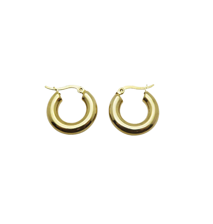 Small Alice Hoops - Gold
