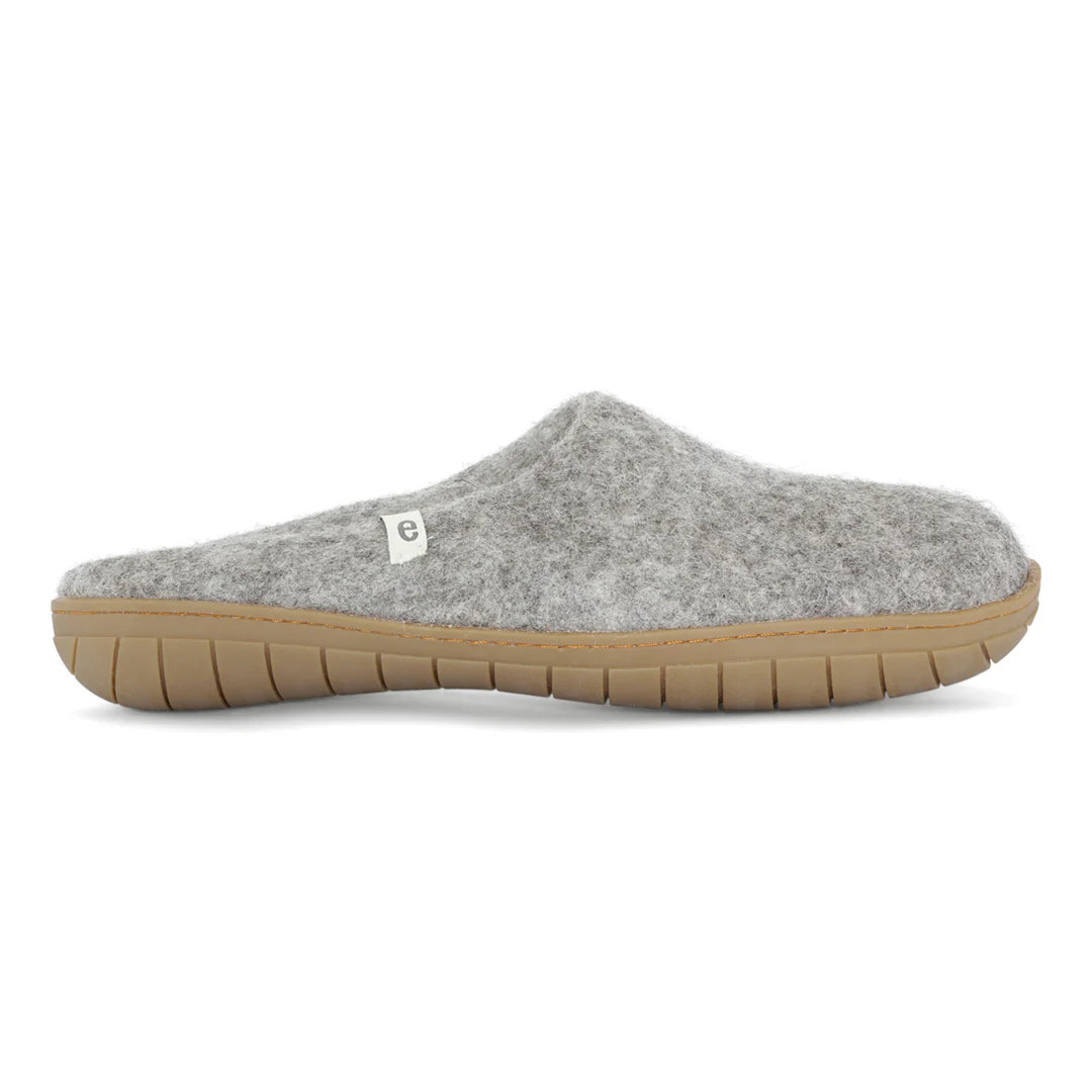 Rubber Sole Slipper - Grey