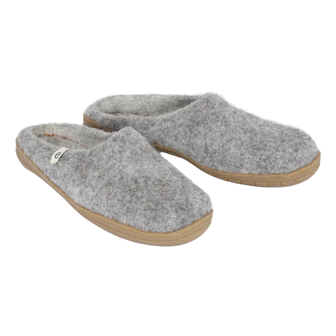 Rubber Sole Slipper - Grey
