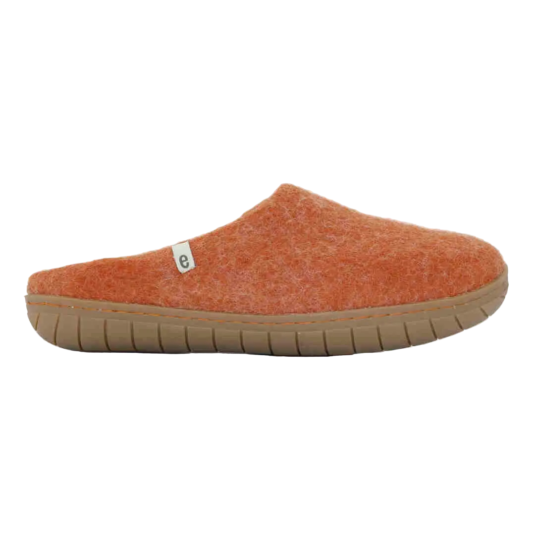 Rubber Sole Slipper - Clay