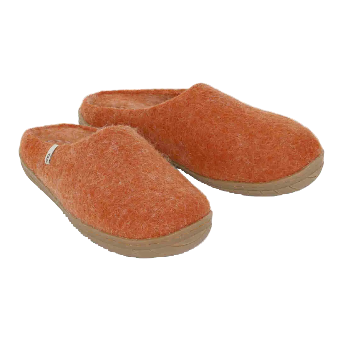 Rubber Sole Slipper - Clay