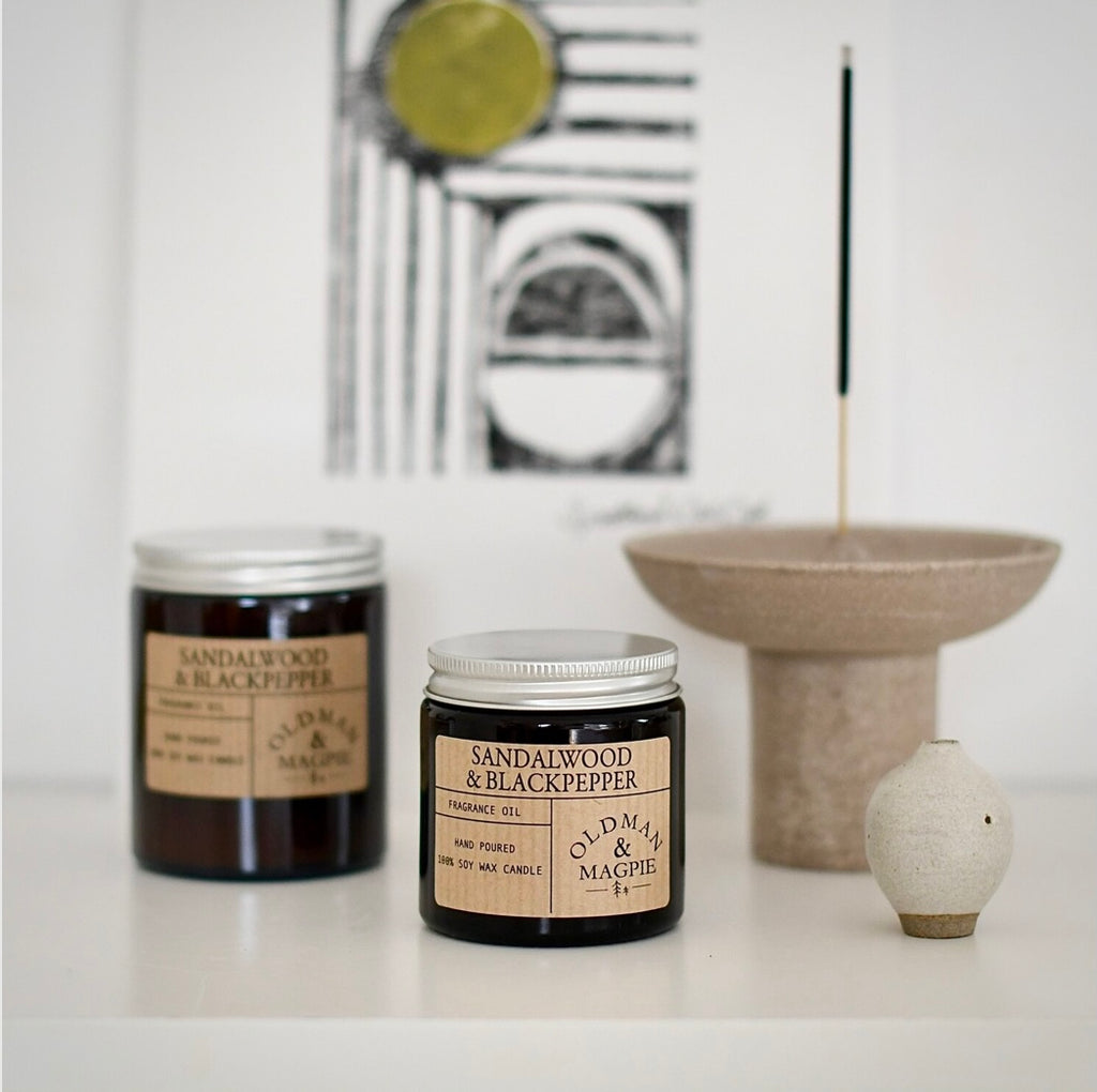 Old Man & Magpie Candle