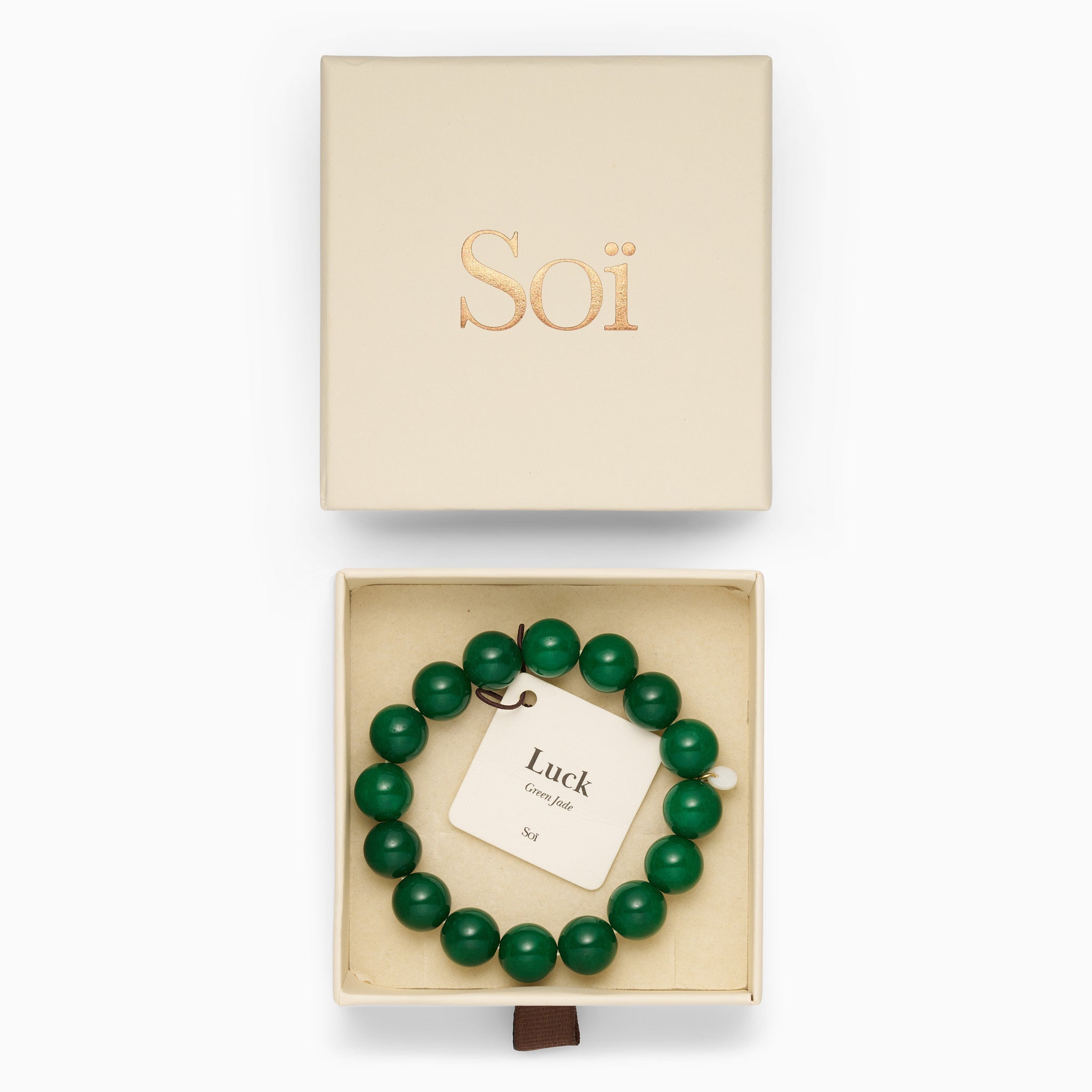 Chunky Jade Well-being Bracelet