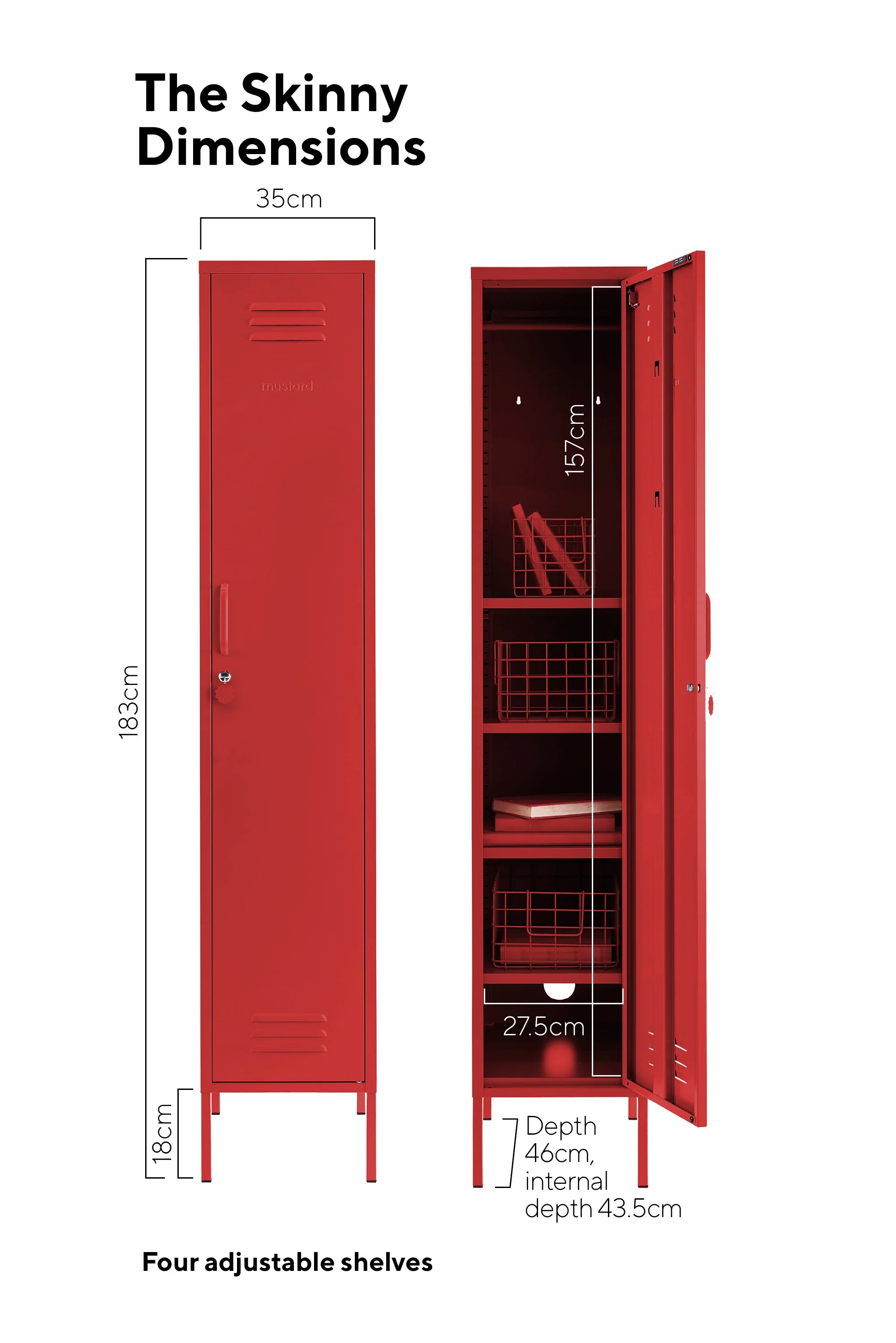 Skinny Locker - Red (pre-order)