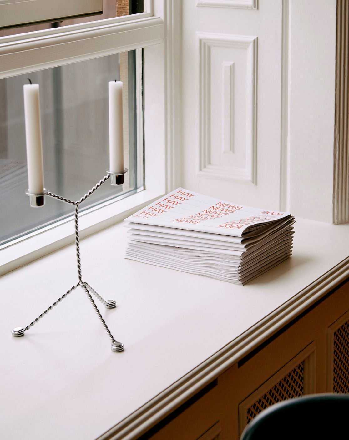 Wire Candleholder - Mirror