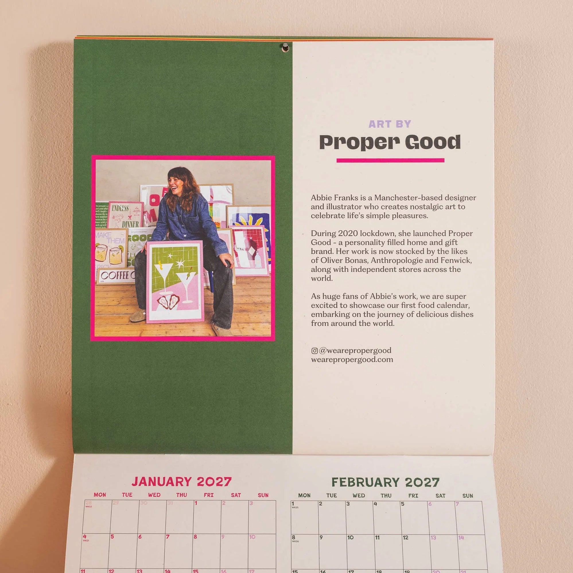 Dishes Around the World Calendar 2026