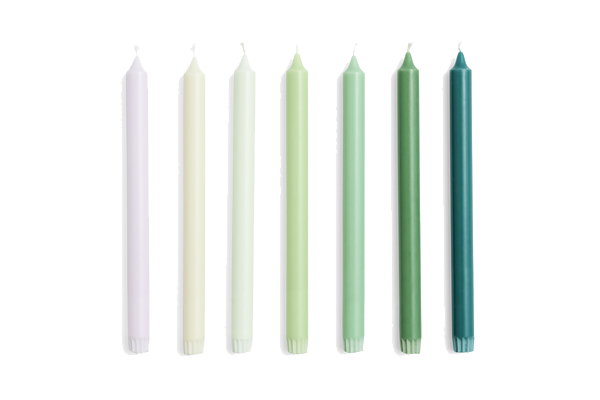 Gradient Candles - Greens