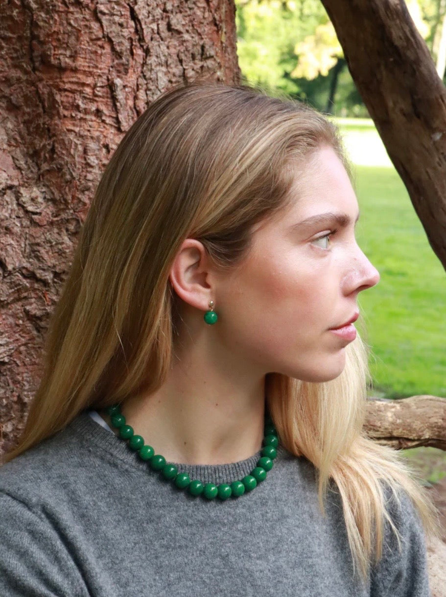 Faro Green Jade Necklace