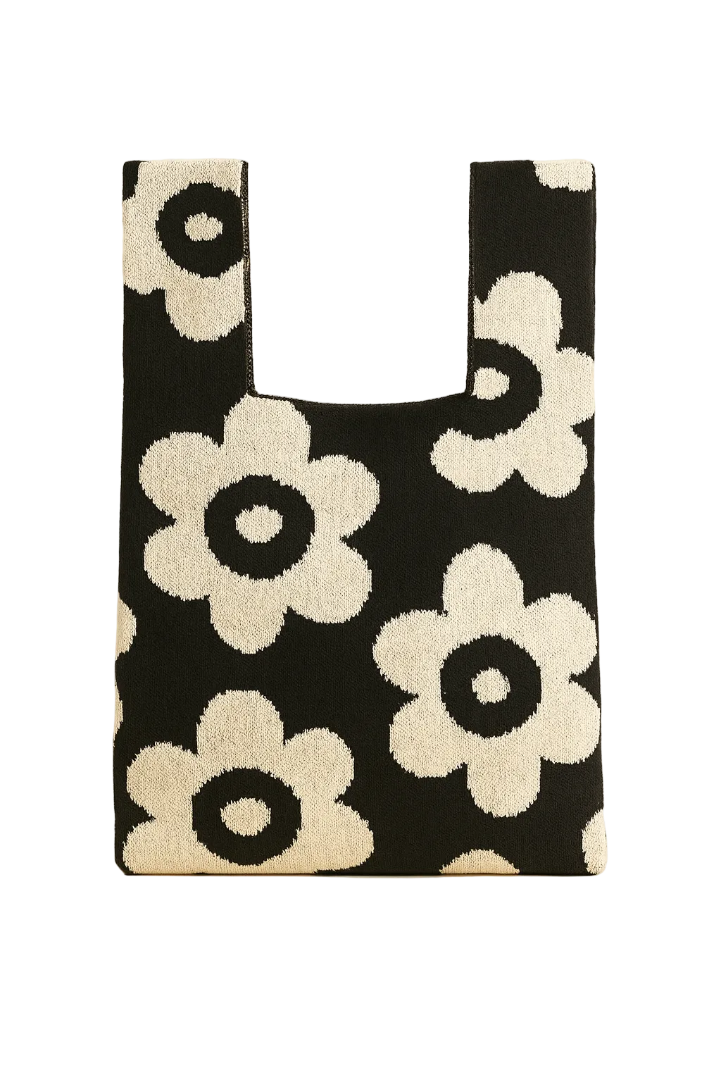 Bold Blooms - Knitted Bag
