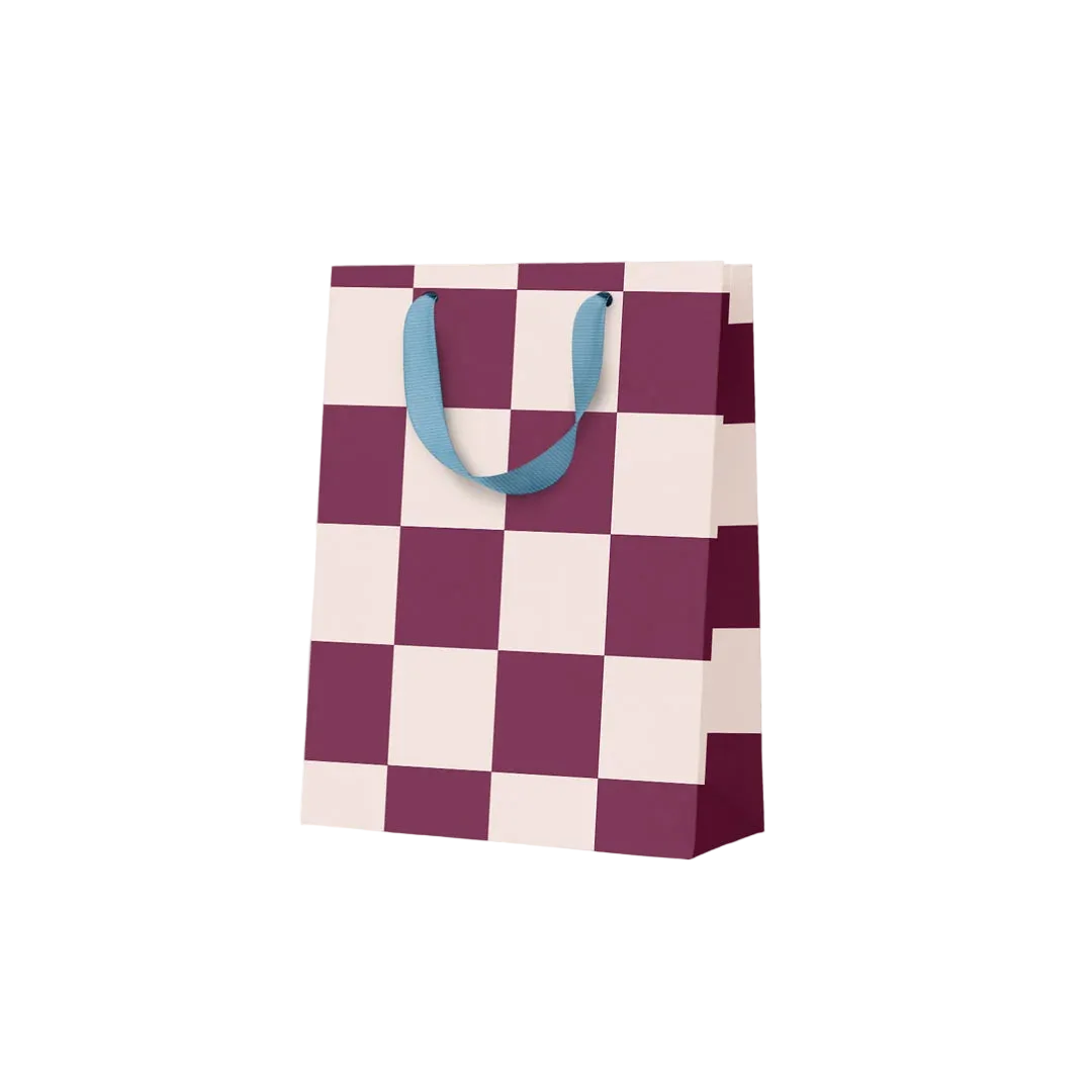 Checkered Small Gift Bag