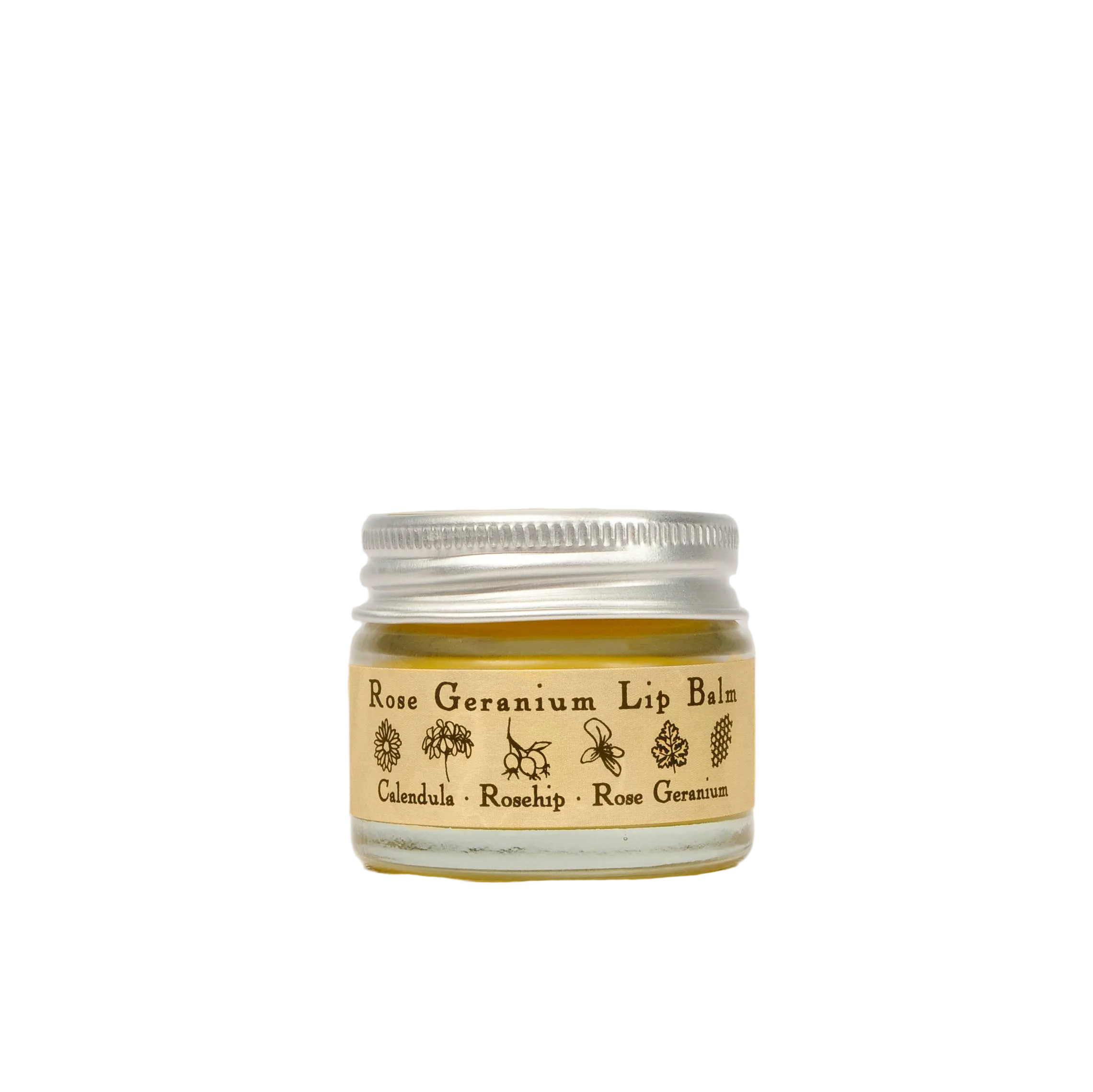Rose Geranium Lip Balm | Organic Rosehip and Calendula