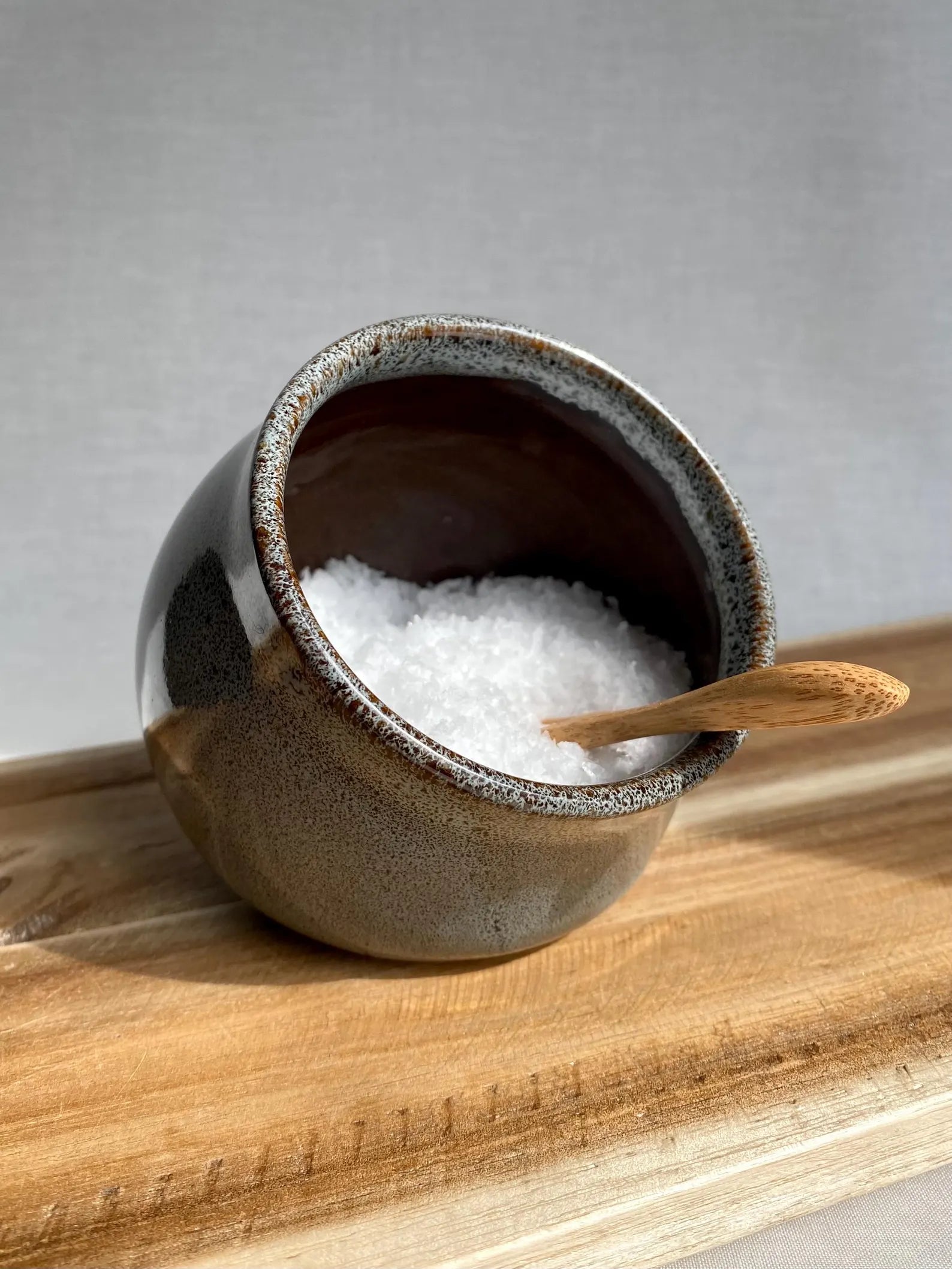 Hand-Thrown Ceramic Salt Pig
