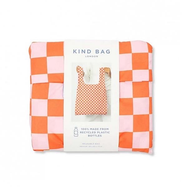 Kind Bag - Orange & Pink Chequer Board