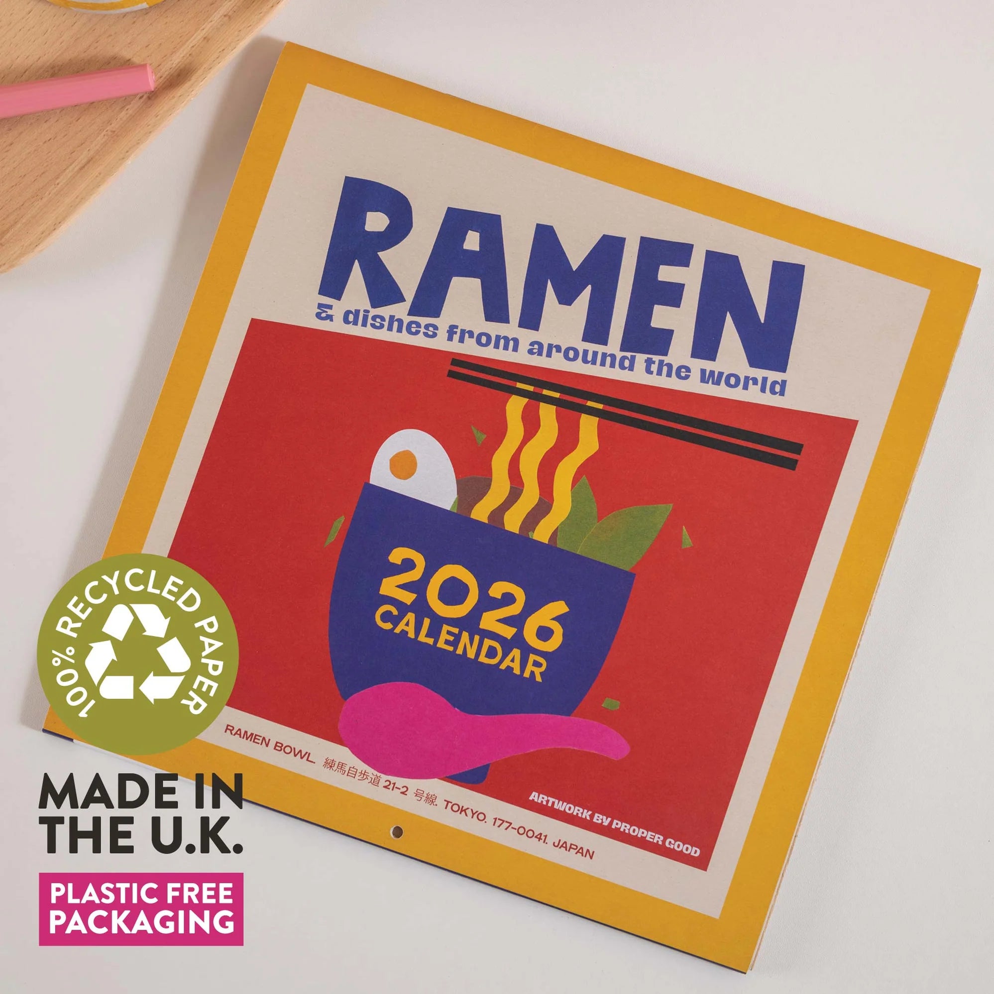 Dishes Around the World Calendar 2026