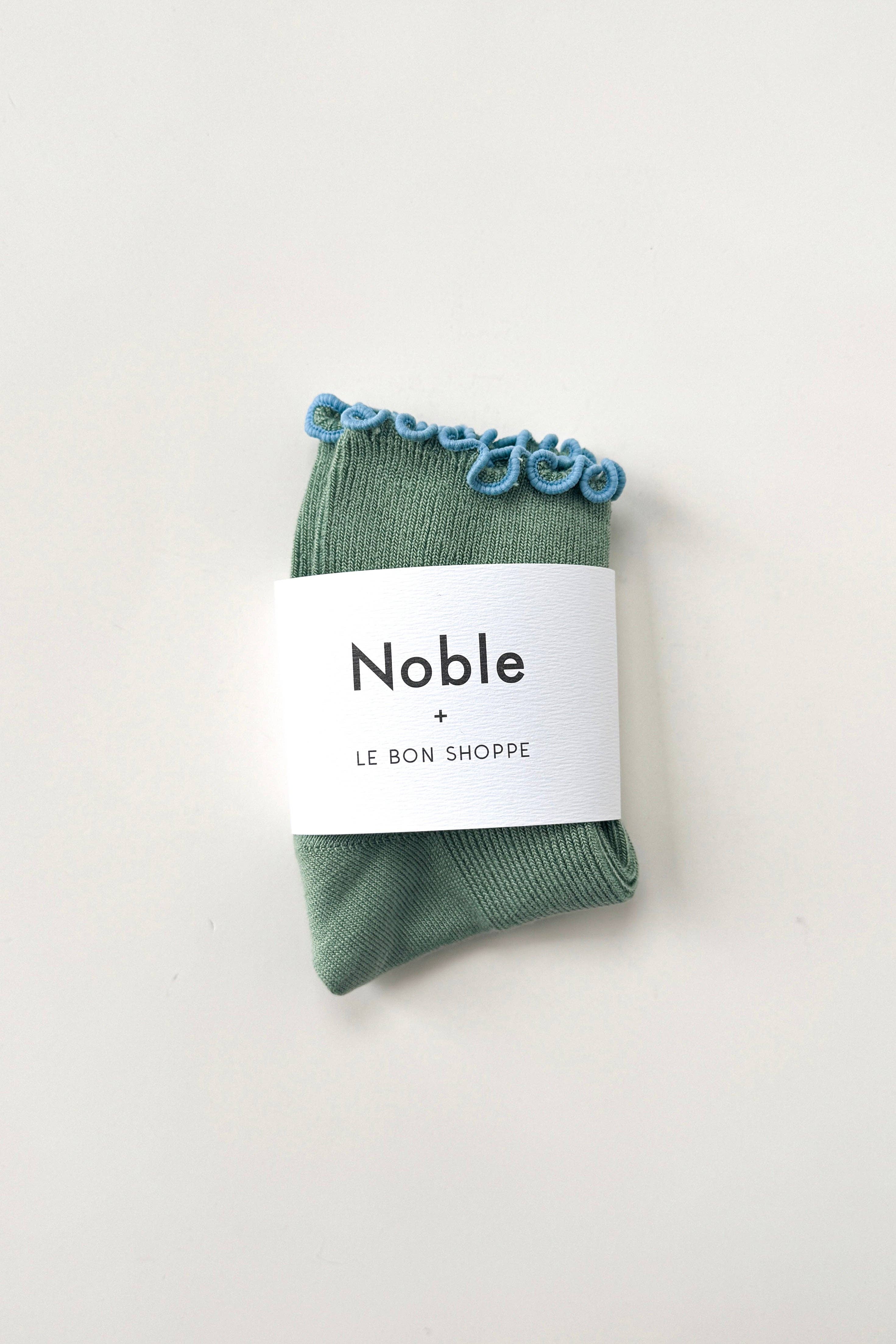 The Petite Ruffled Modal Socks