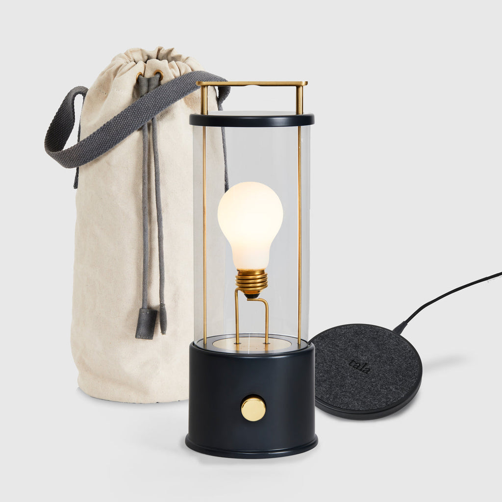 The Muse Portable Lamp in Hackles Black