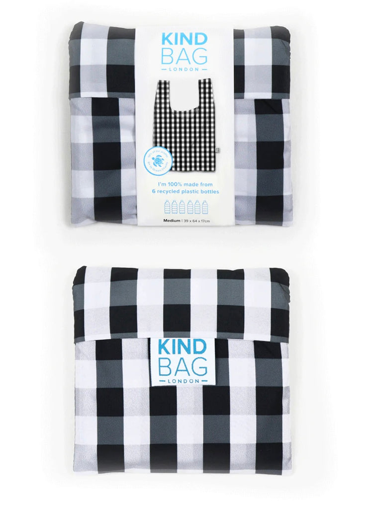 Kind Bag - Black & White Gingham