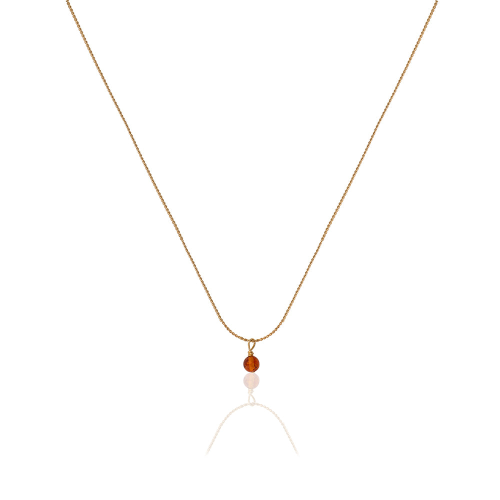 Gold Amber Necklace