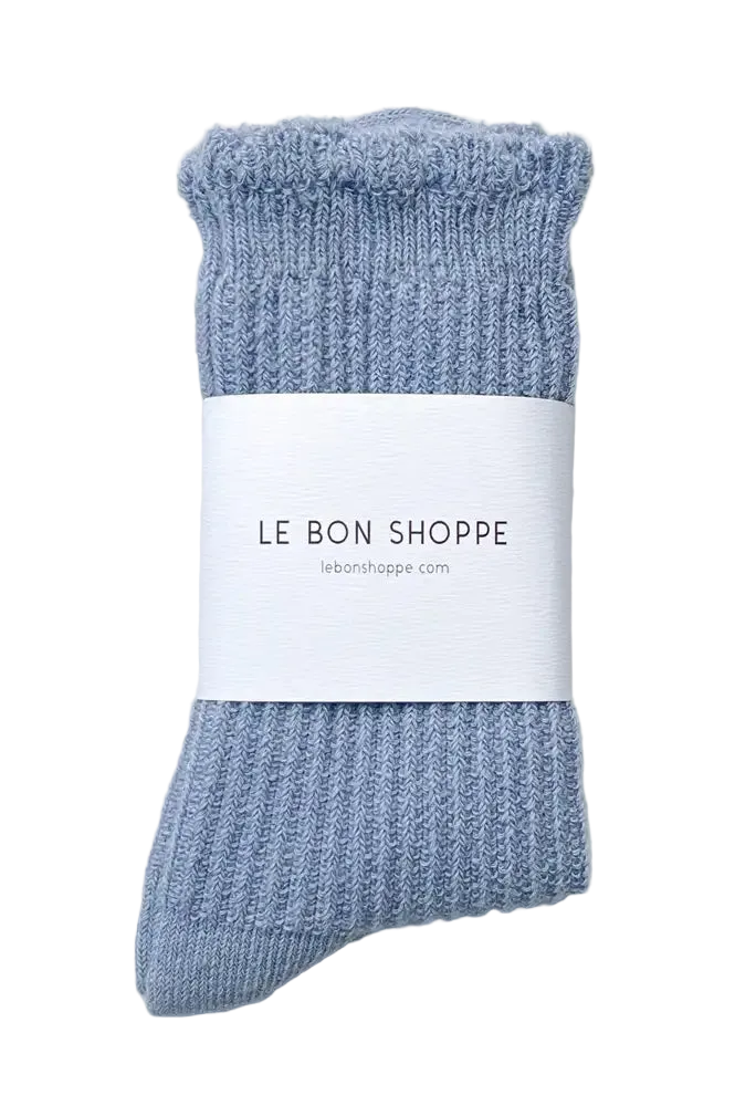 Linen Scallop Socks