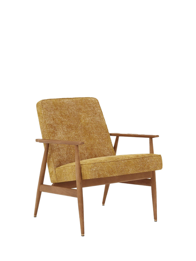 Fox Lounge Chair - Marble Mustard Fabric