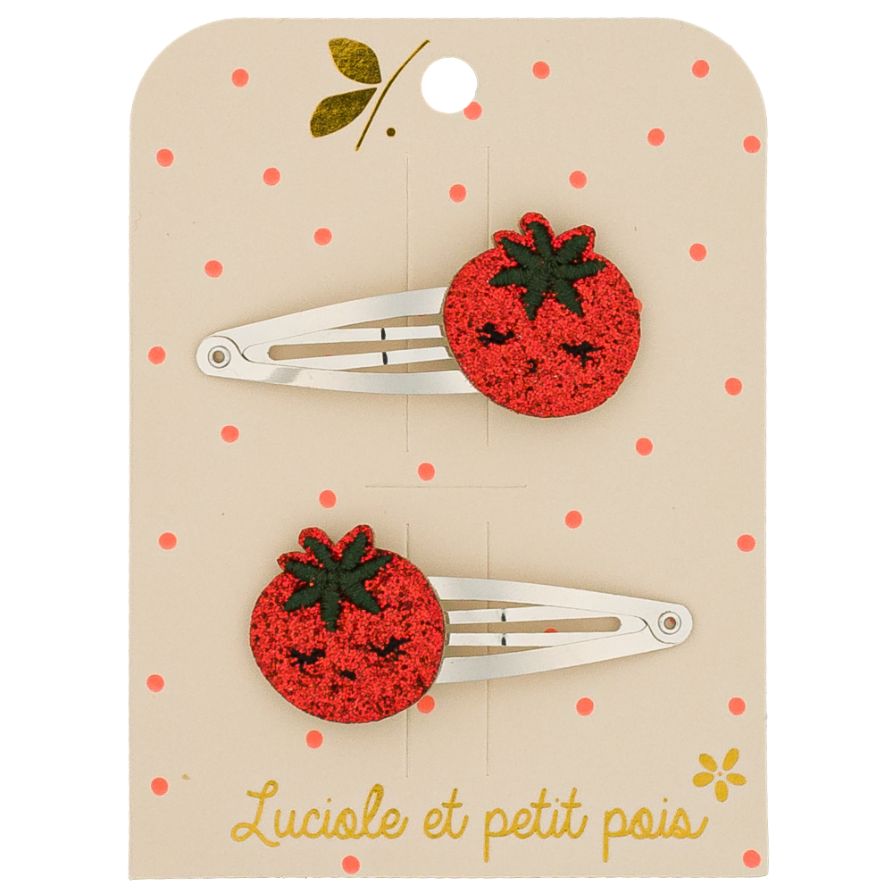 Tomi the Tomato Hair Clips (pair)