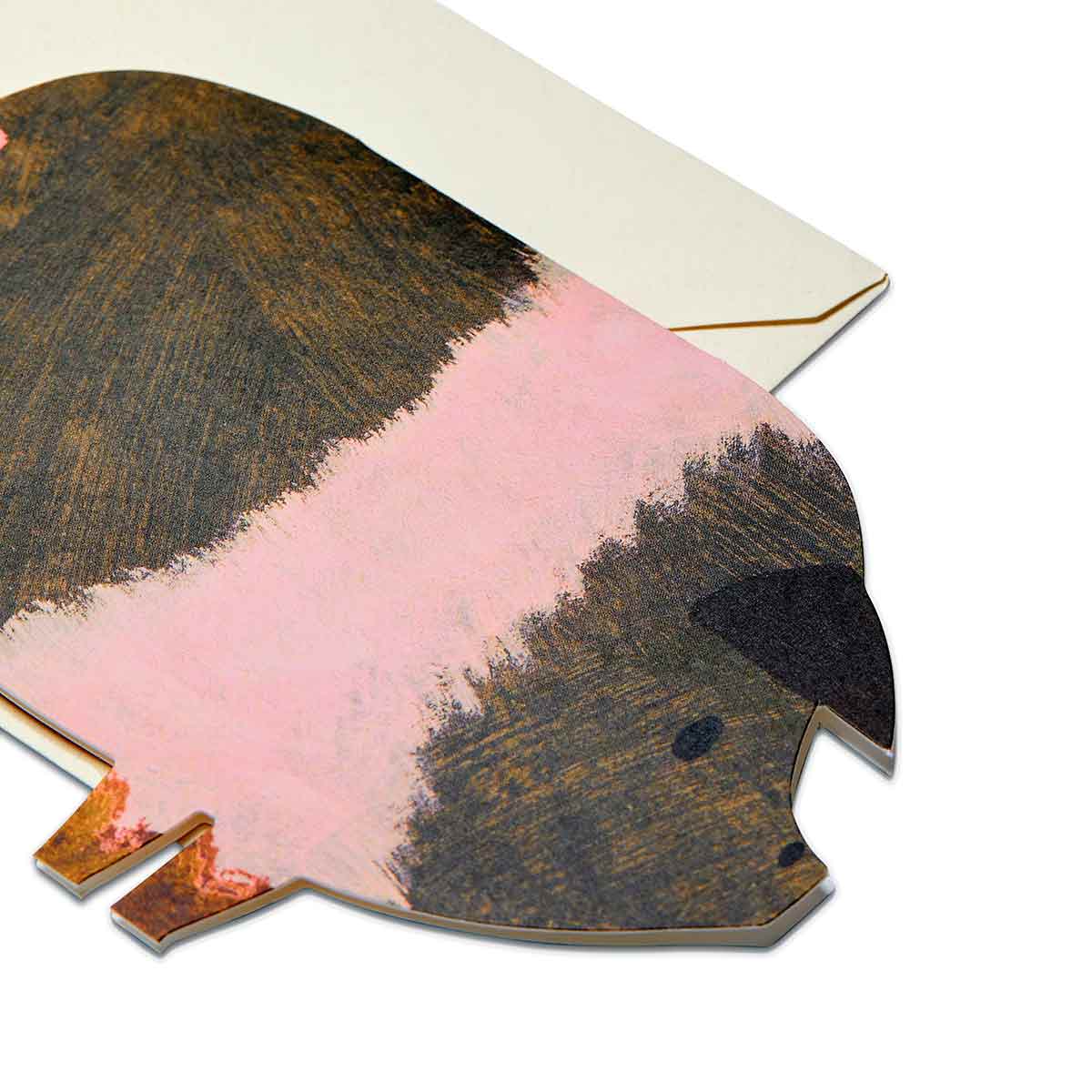 Striped Pig card